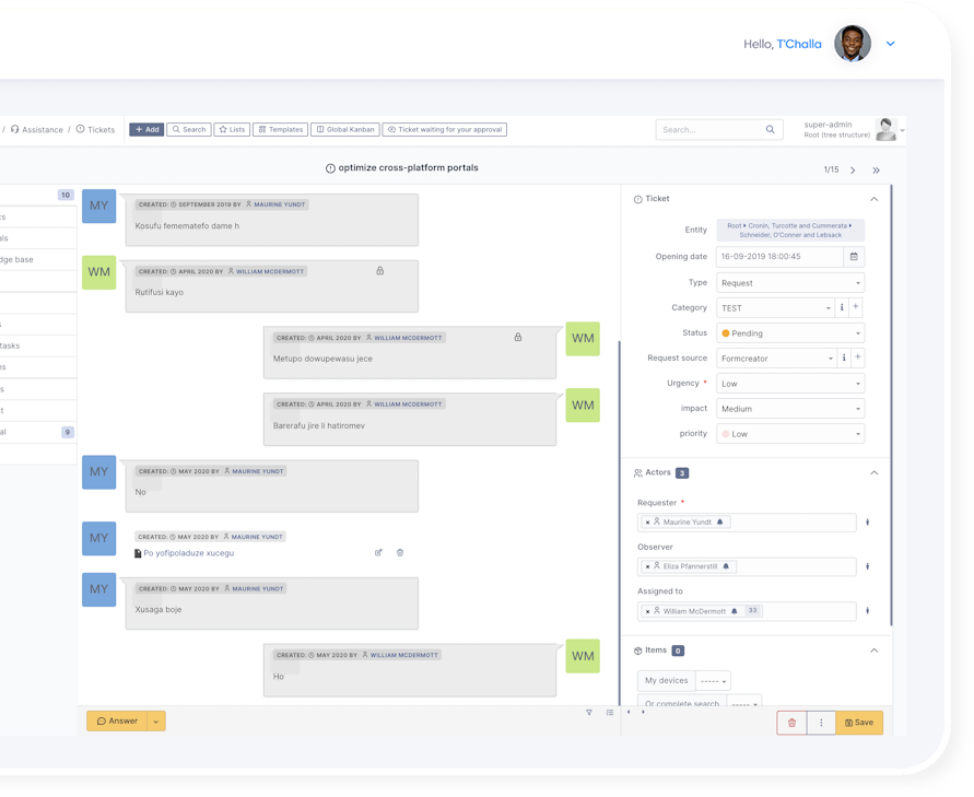 Dashboard GLPI_Ticket